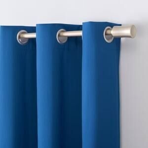 Sun Zero 40x96" Blackout Harper Bright Vibes Grommet Curtain Panel Blue*#
